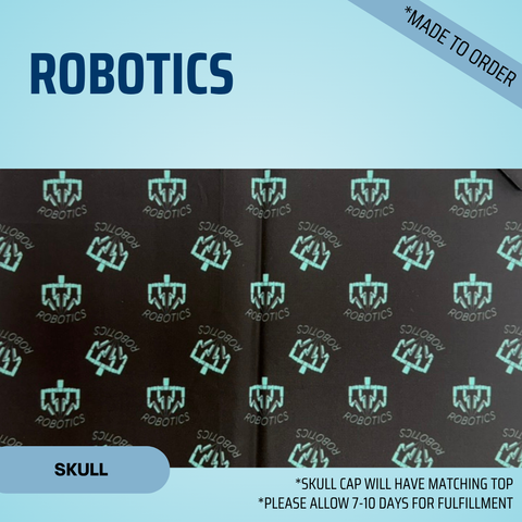 Robotics - Scrub Cap - rae & grace - Skull Cap - *Made to order