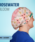 Rosewater Bloom - Scrub Cap - rae & grace - Euro - Accent Top