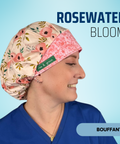 Rosewater Bloom - Scrub Cap - rae & grace - Bouffant