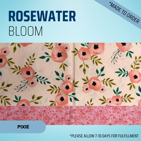 Rosewater Bloom - Scrub Cap - rae & grace - Pixie - *Made to order