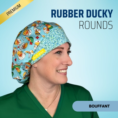 Rubber Ducky Rounds - Scrub Cap - rae & grace - Bouffant