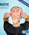 Rustic Leaves - Scrub Cap - rae & grace - Euro - Accent Top