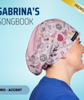 Sabrina’S Songbook - Scrub Cap - rae & grace - Euro - Accent Top