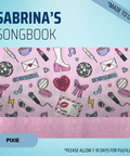 Sabrina’S Songbook - Scrub Cap - rae & grace - Pixie - Made to order Please allow 7-10 days for fulfillment.