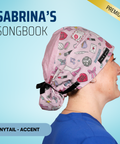 Sabrina’S Songbook - Scrub Cap - rae & grace - Ponytail - Accent Top