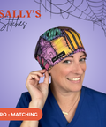 Sally'S Stitches - Scrub Cap - rae & grace - Euro - Matching Top