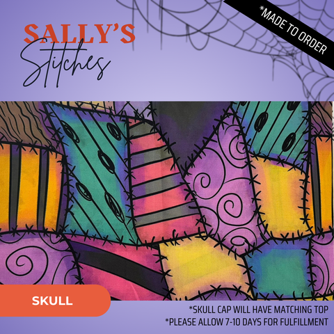 Sally'S Stitches - Scrub Cap - rae & grace - Skull Cap - Made to order Please allow 7-10 days for fulfillment.