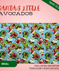 Santa’S Little Avocados - Scrub Cap - rae & grace - Skull Cap - Made to order Please allow 7-10 days for fulfillment.