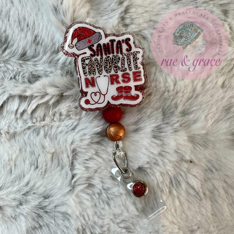 Santa's Favorite Nurse - Badge Reel