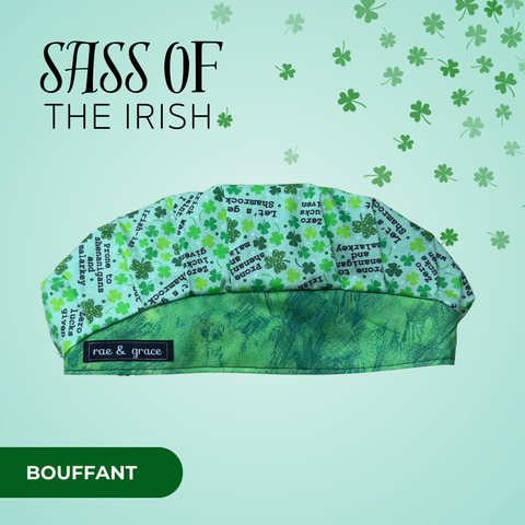 Sass Of The Irish - Scrub Cap - rae & grace - Bouffant
