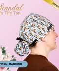 Scandal In The Ton - Scrub Cap - rae & grace - Ponytail - Matching Top