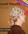 Fall Is My Second Favorite F-Word - Scrub Cap - rae & grace - Ponytail - Matching Top