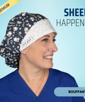 Sheep Happens - Scrub Cap - rae & grace - Bouffant
