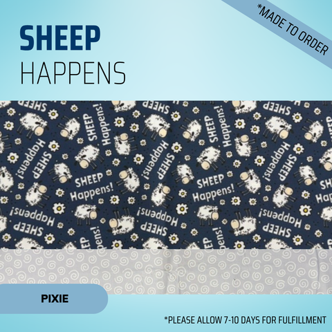 Sheep Happens - Scrub Cap - rae & grace - Pixie - *Made to order
