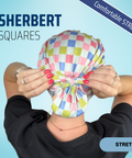 Sherbet Squares - Scrub Cap - rae & grace - Skull Cap - *Made to order