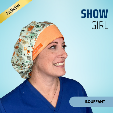 Show Girl - Scrub Cap - rae & grace - Bouffant