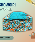 Showgirl Sparkle - Scrub Cap - rae & grace - Euro - Accent Top
