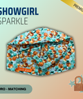 Showgirl Sparkle - Scrub Cap - rae & grace - Euro - Matching Top