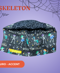 Skeleton Crew - Scrub Cap - rae & grace - Euro - Accent Top