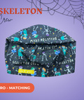 Skeleton Crew - Scrub Cap - rae & grace - Euro - Matching Top