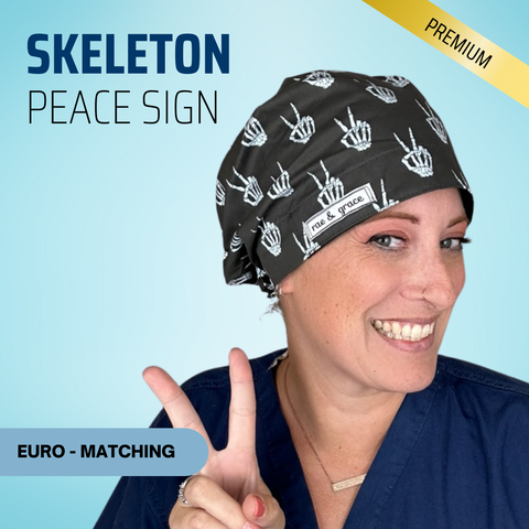 Skeleton Peace Sign