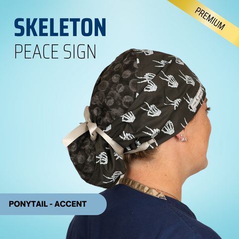 Skeleton Peace Sign