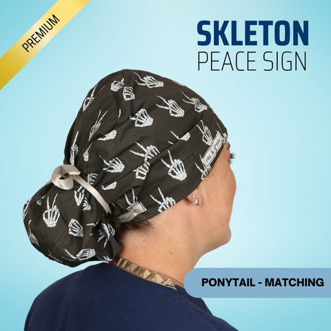 Skeleton Peace Sign