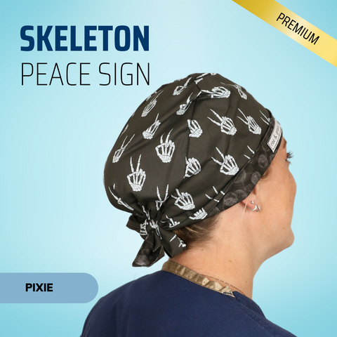 Skeleton Peace Sign