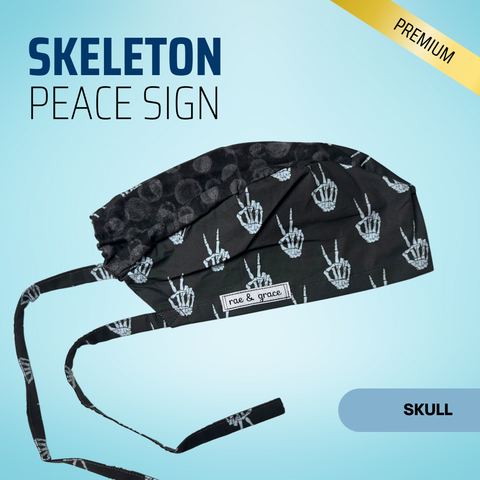 Skeleton Peace Sign