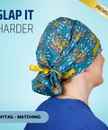Slap It Harder - Scrub Cap - rae & grace - Ponytail - Matching Top