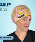 Smiley Bliss - Scrub Cap - rae & grace - Euro - Matching Top
