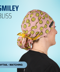 Smiley Bliss - Scrub Cap - rae & grace - Ponytail - Matching Top
