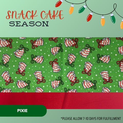 Snack Cake Season - Scrub Cap - rae & grace - Pixie - Made to order Please allow 7-10 days for fulfillment.