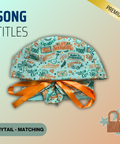 Song Titles - Scrub Cap - rae & grace - Ponytail - Matching Top