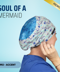 Soul Of A Mermaid - Scrub Cap - rae & grace - Euro - Accent Top