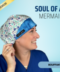 Soul Of A Mermaid - Scrub Cap - rae & grace - Bouffant