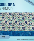 Soul Of A Mermaid - Scrub Cap - rae & grace - Pixie - Made to order Please allow 7-10 days for fulfillment.