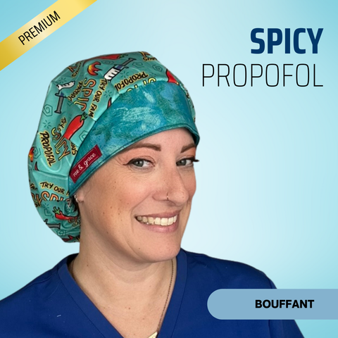Try Our Famous Spicy Propofol - Scrub Cap - rae & grace - Bouffant