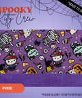 Spooky Kitty Crew  - Scrub Cap - rae & grace - Pixie - Made to order Please allow 7-10 days for fulfillment.