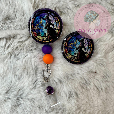 Stained Glass Witch - Badge Reel