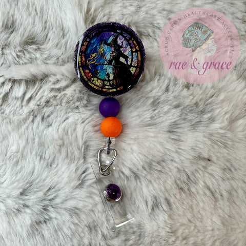 Stained Glass Witch - Badge Reel