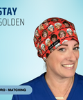 Stay Golden  - Scrub Cap - rae & grace - Euro - Matching Top