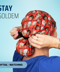 Stay Golden  - Scrub Cap - rae & grace - Ponytail - Matching Top