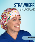 Strawberry Shortcake - Scrub Cap - rae & grace - Bouffant