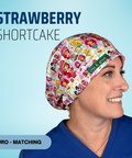 Strawberry Shortcake - Scrub Cap - rae & grace - Euro - Matching Top