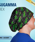 Sugamma Rex - Scrub Cap - rae & grace - Euro - Accent Top