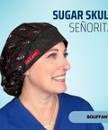 Sugar Skull Senorita - Scrub Cap - rae & grace - Bouffant