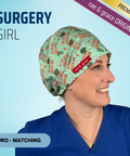 Surgery Girl - Scrub Cap - rae & grace - Euro - Matching Top