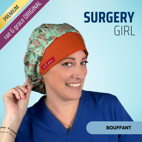 Surgery Girl - Scrub Cap - rae & grace - Bouffant
