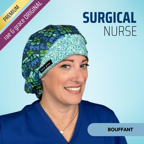 Surgical Nurse - Scrub Cap - rae & grace - Bouffant